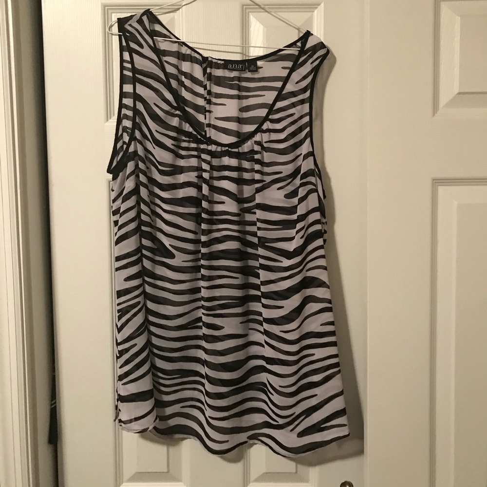 Zebra print tank